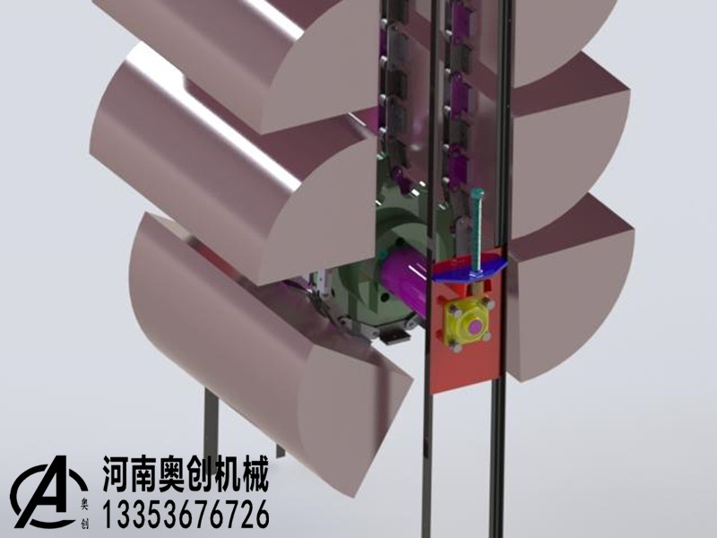 垂（chuí）直鬥式提升機模型3D圖（tú）紙 